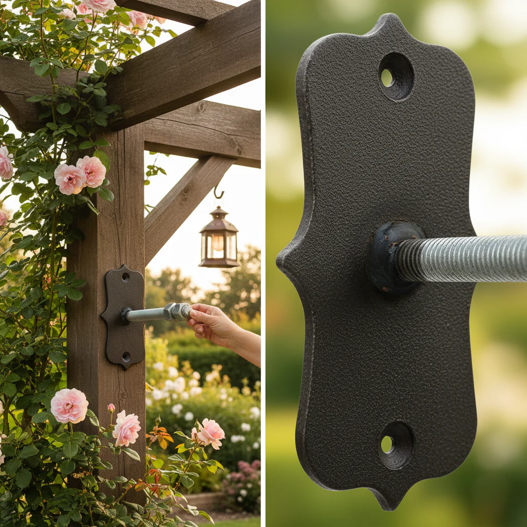 Premium Threaded Adjustable Bracket with 12mm Stud - Dimensions 135 x 75 x 5mm for Versatile Mounting Solutions