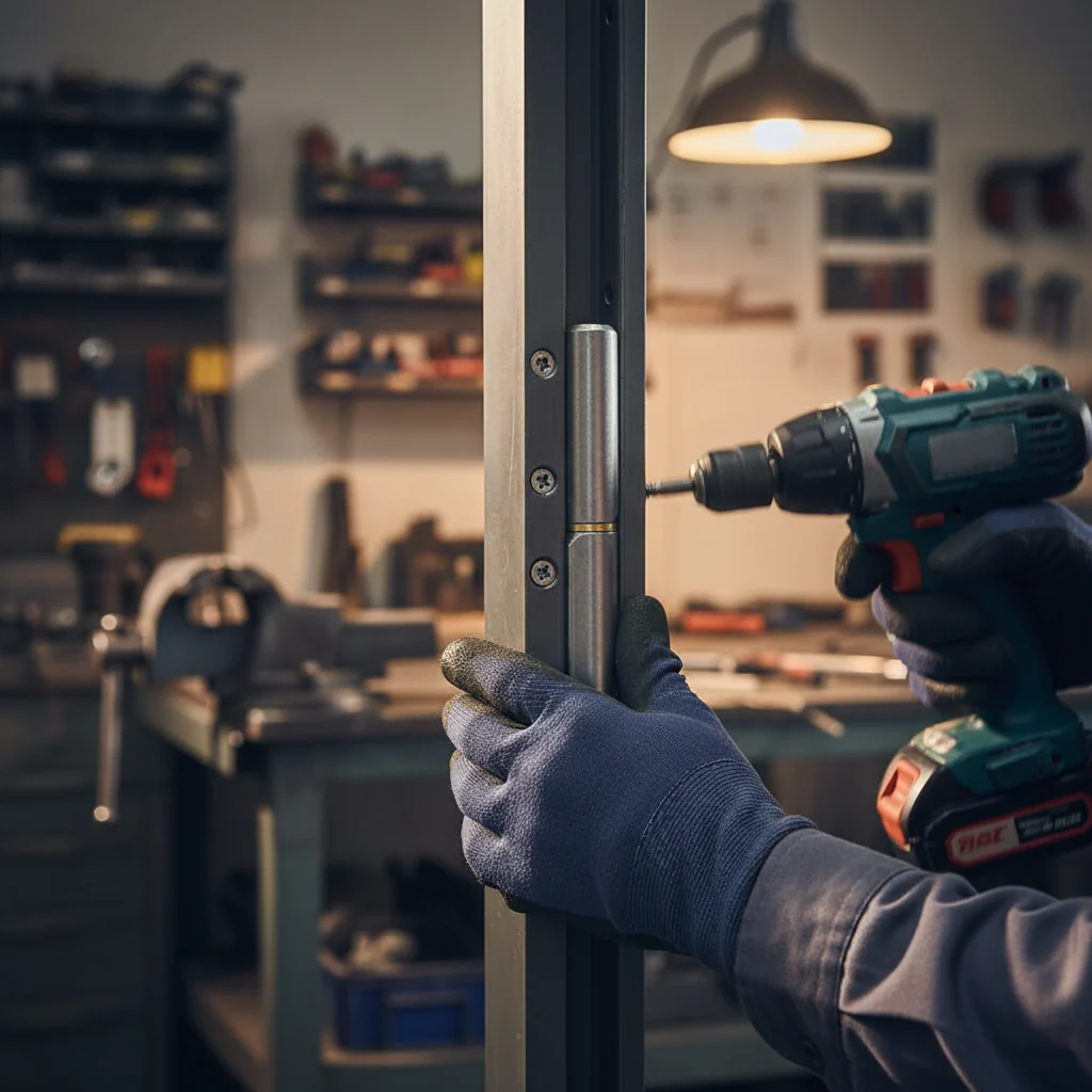Premium Universal Hinge 160mm x 23mm - Heavy Duty Steel Construction with Fixed Pin and Brass Washer