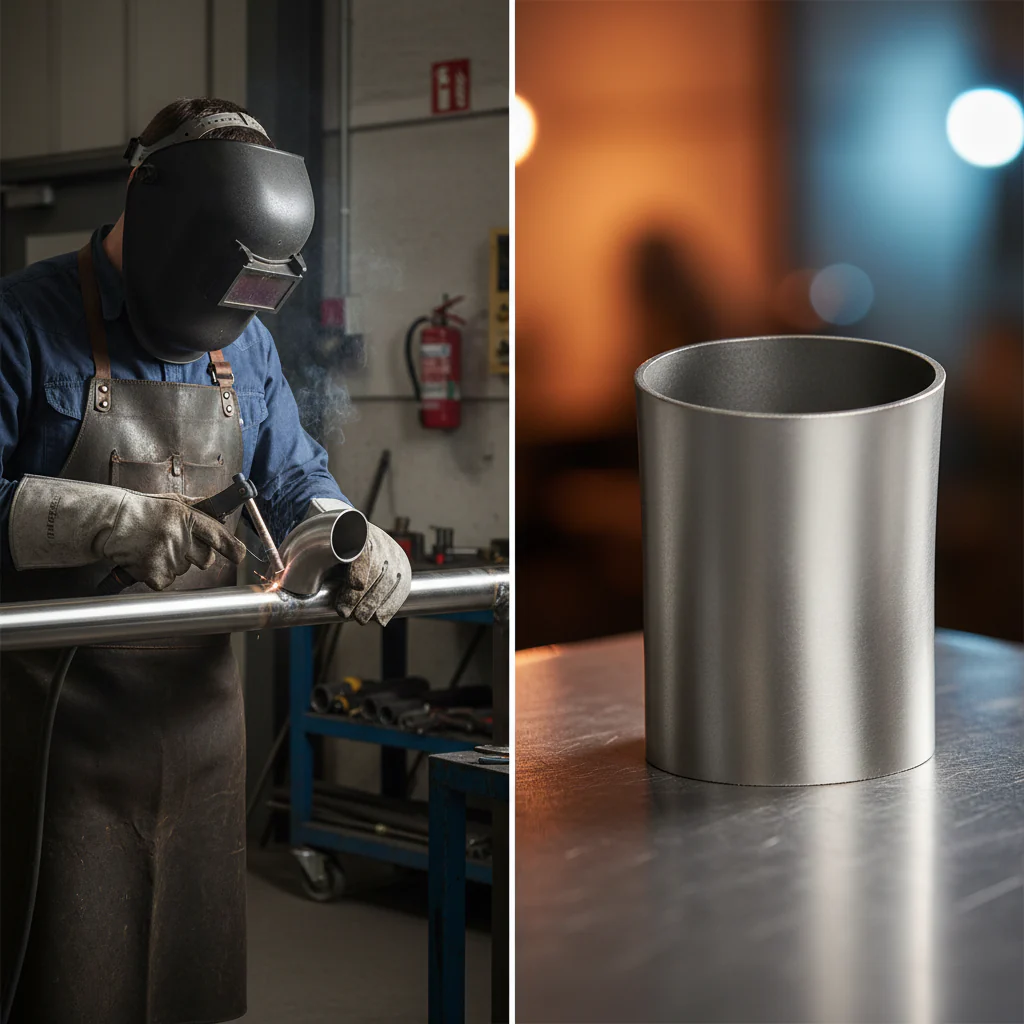 Premium Weldable 90 Degree Elbow for 48.3mm x 2mm Tube - Durable 316 Stainless Steel Construction with Satin Finish