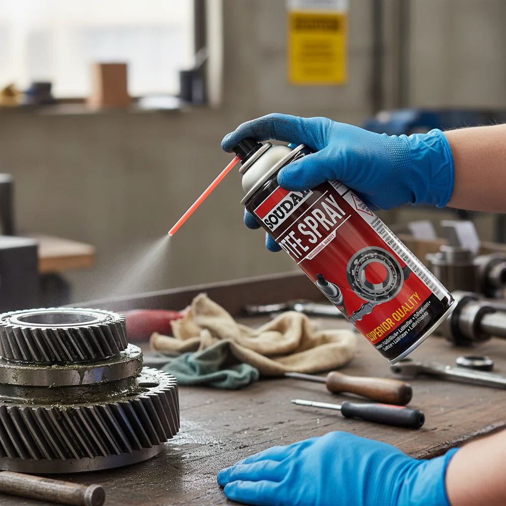 High-Performance PTFE Lubricant Spray 400ml - Long Life Protection for High Pressure & Temperature Resistance