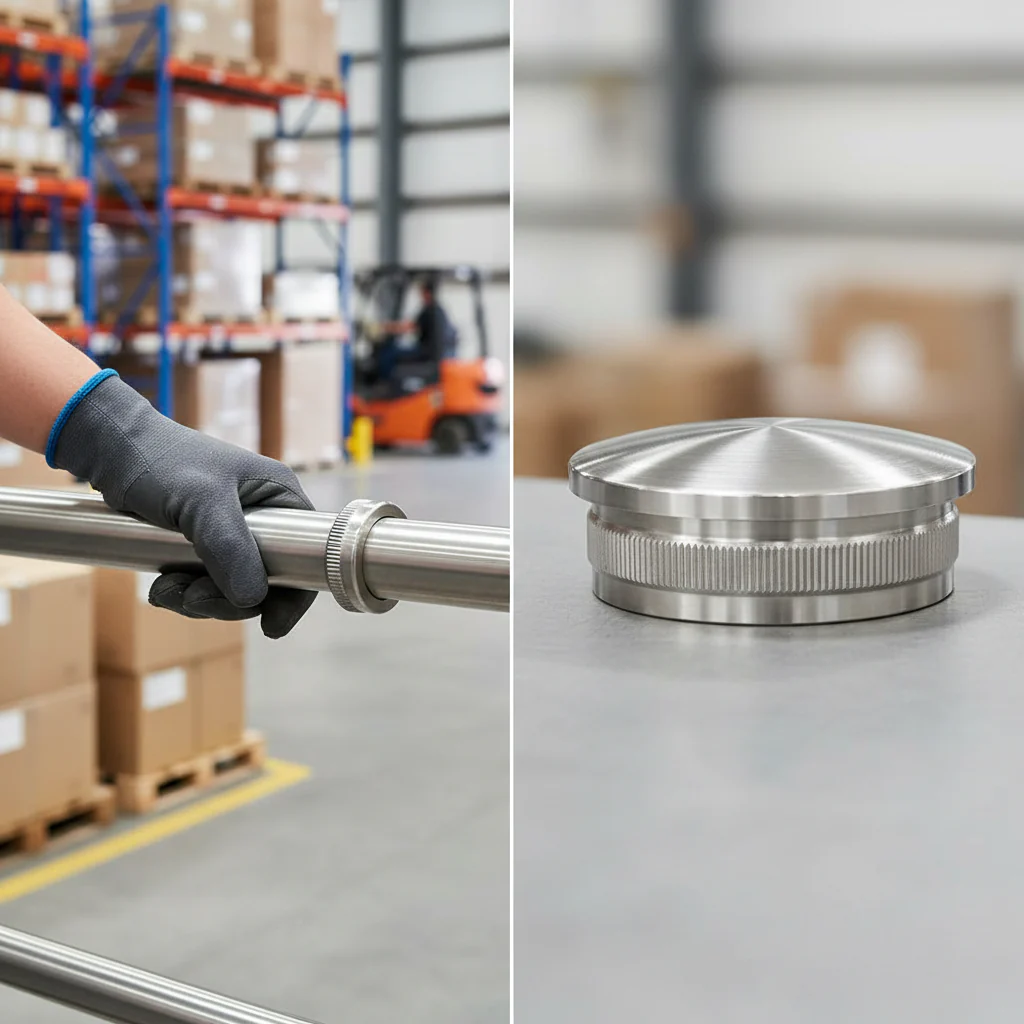 Premium Radiused End Cap for 48.3mm x 2.6mm Tube - High-Performance 316 Stainless Steel with Satin Finish