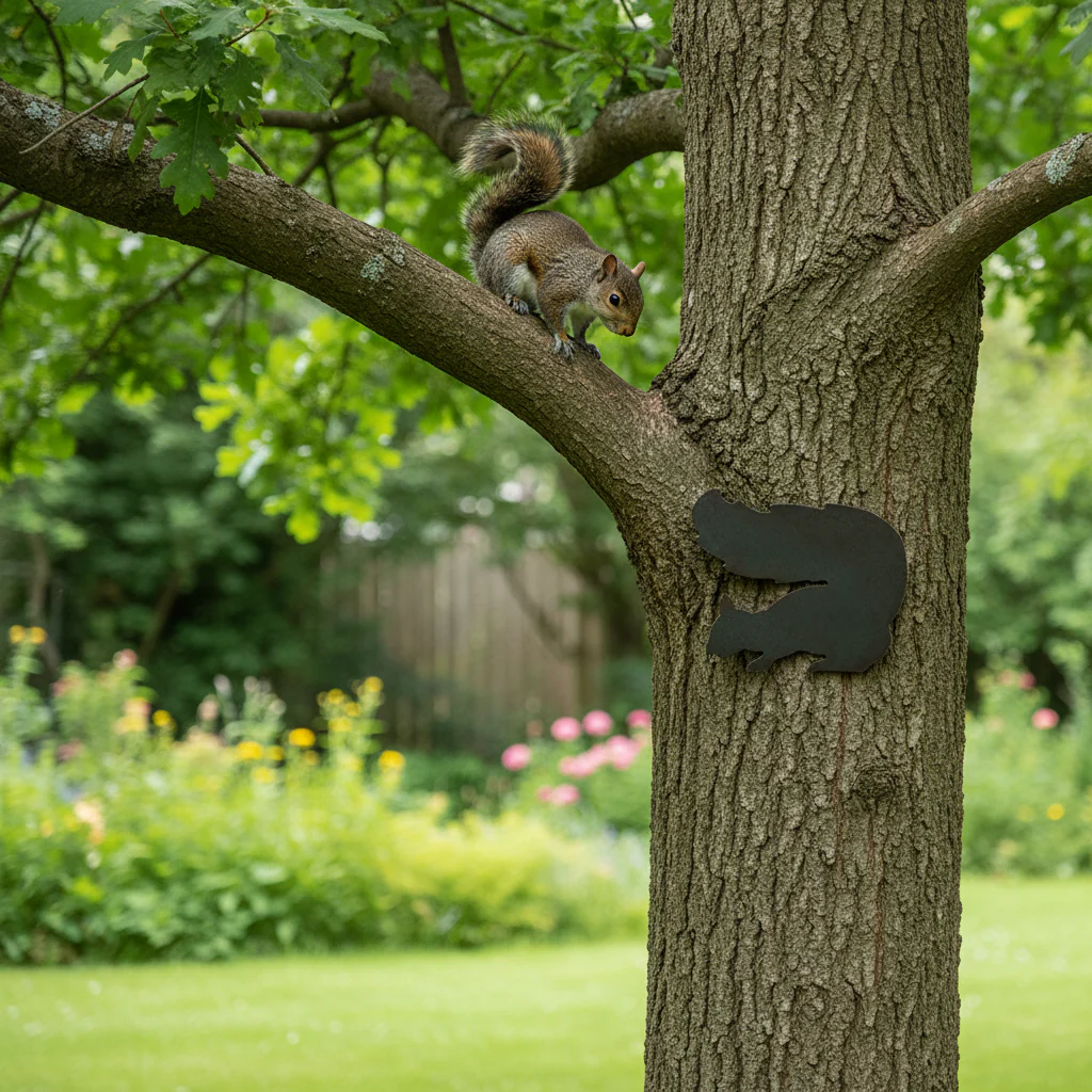 Premium Squirrel Silhouette 210 x 190mm - Decorative Wildlife Art for Home and Garden - Image 2