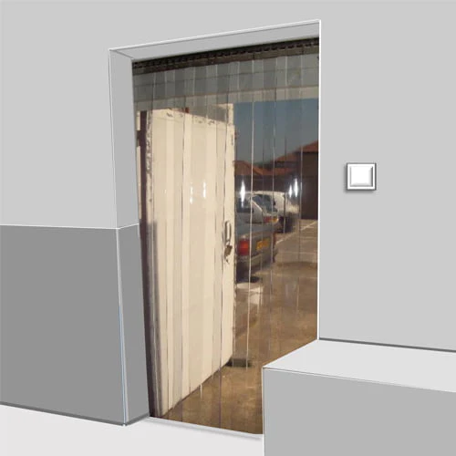 Standard Clear PVC Strip Curtains (Hook-on) - Image 2