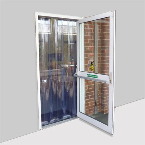 Standard Clear PVC Strip Curtains – QuickMount System, Durable, Transparent, Easy-Fit for Doors & Workspaces - Image 2