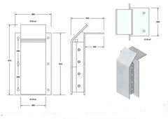 Steel & Conveyor Belt Dock Bumper - 730 x 280 x 140mm - Image 4