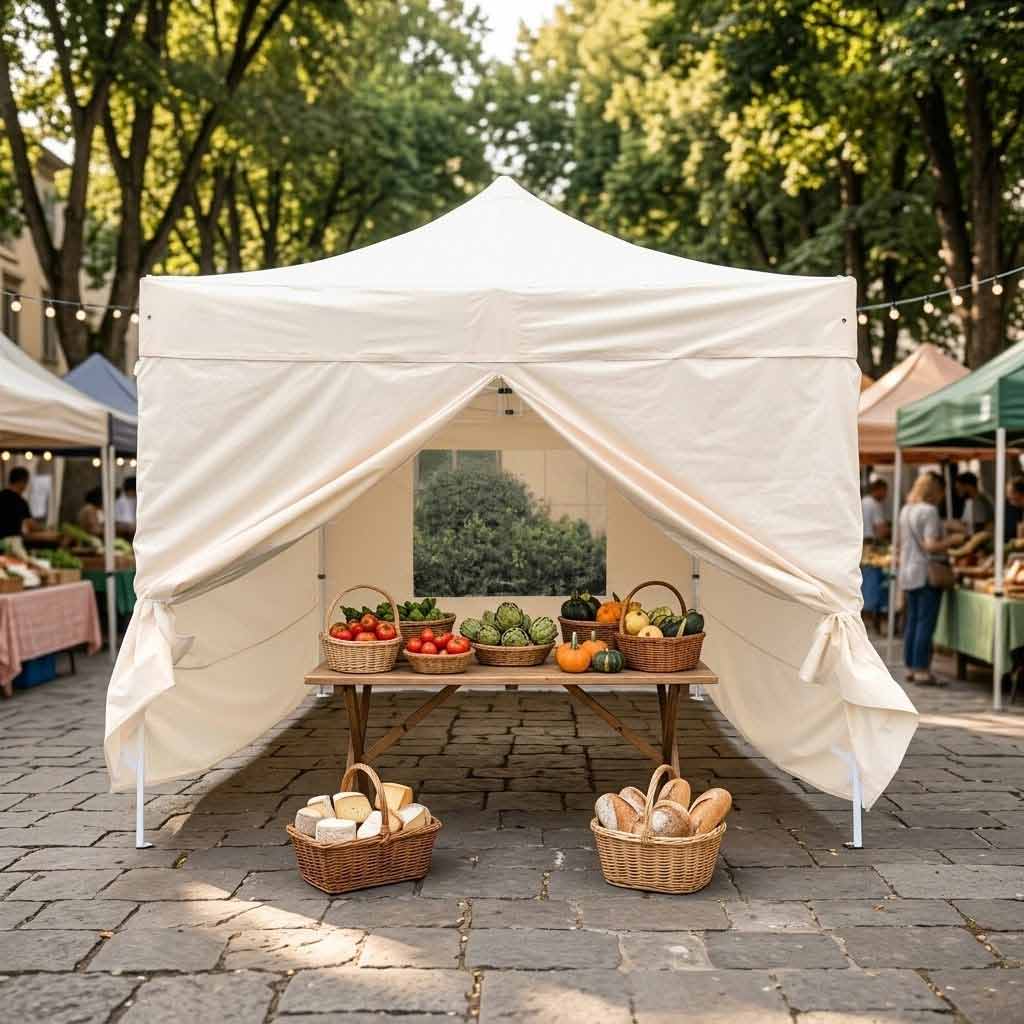 Swift Shelter Gazebo 3m x 3m – Heavy Duty Waterproof Pop Up Canopy – With/Without Sidewalls – Garden & Outdoor Use - Image 3