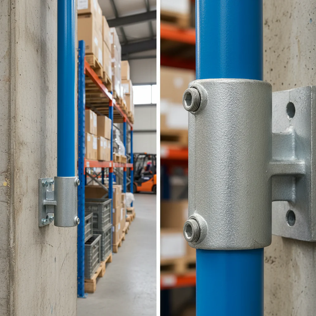Professional Side Vertical Wall Support Fixing for 48.3mm Tube - Heavy Duty Connection Solution