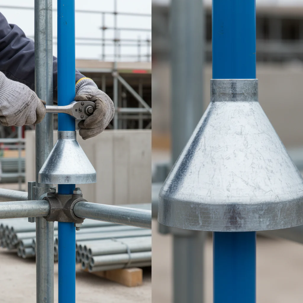 Premium Weather Cowl Protector for 48.3mm Tube, Ideal for Flat Roofs to Prevent Water Ingress