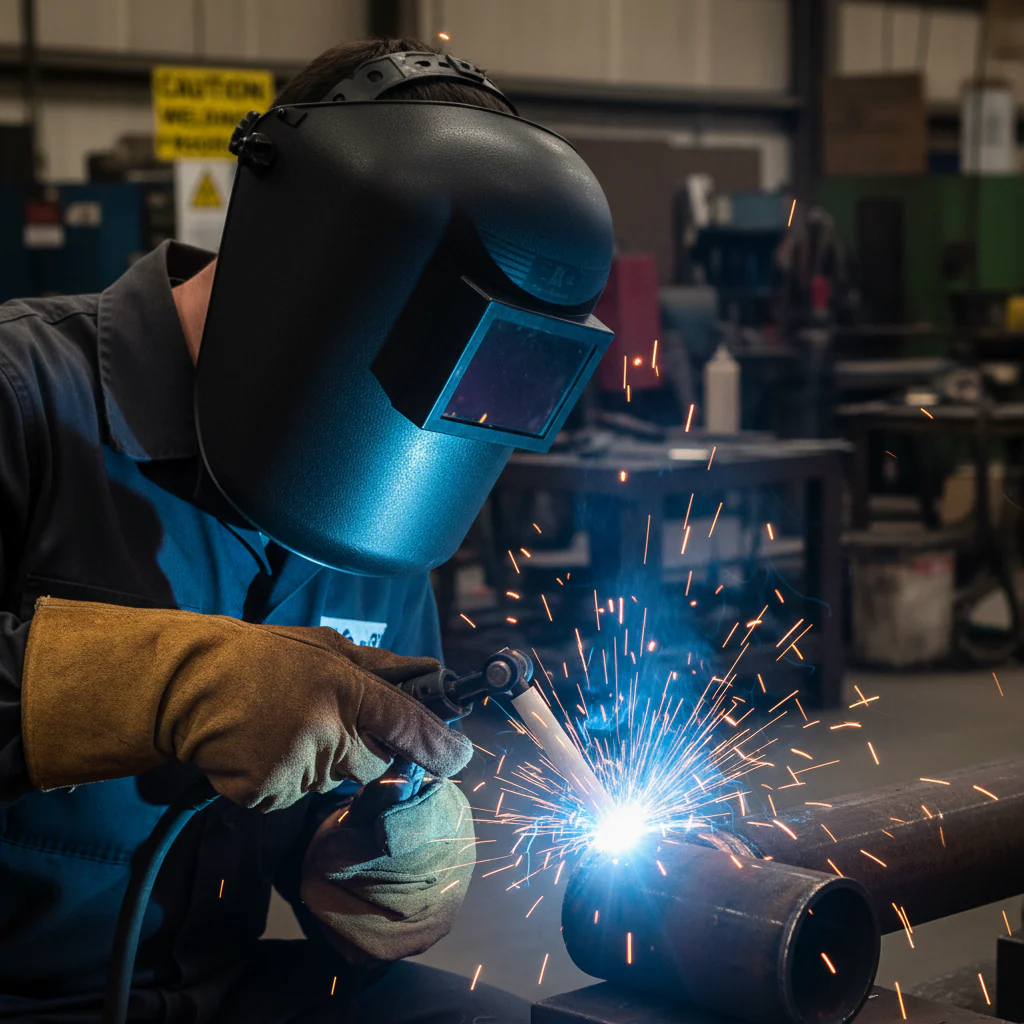 Professional Welding Headscreen with 4 1/4 x 3 1/4 Visual Panel for Enhanced Safety and Protection